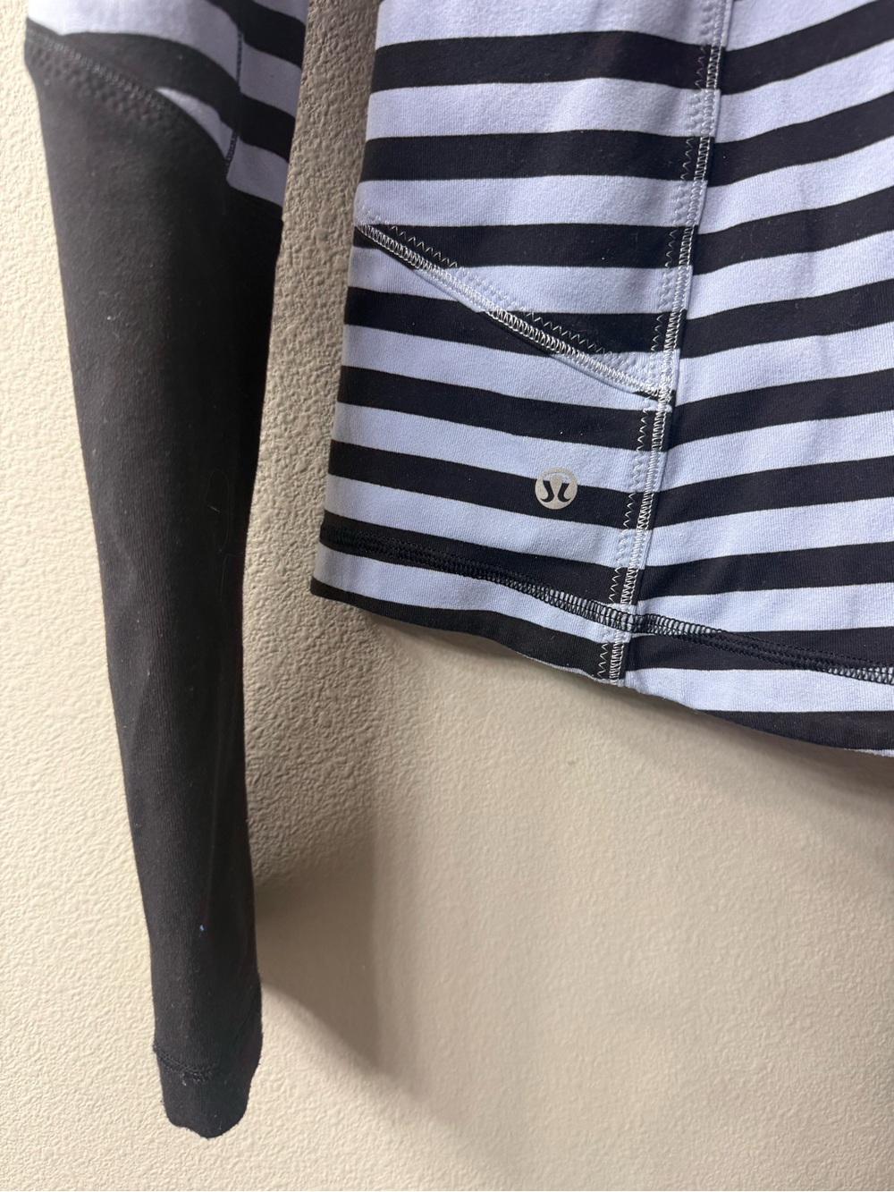 lululemon athletica Black & White Striped Utility Jacket - Picture 3 of 3